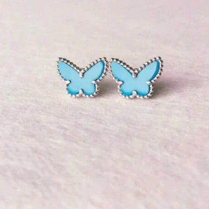 ¡®AuraJewelry¡¯BUTTERFLY TURQUOISE EARRINGS SILVER