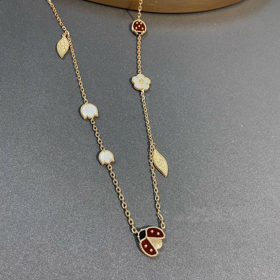 ¡®AuraJewelry¡¯LUCKY SPRING 15 MOTIFS GOLD NECKLACE