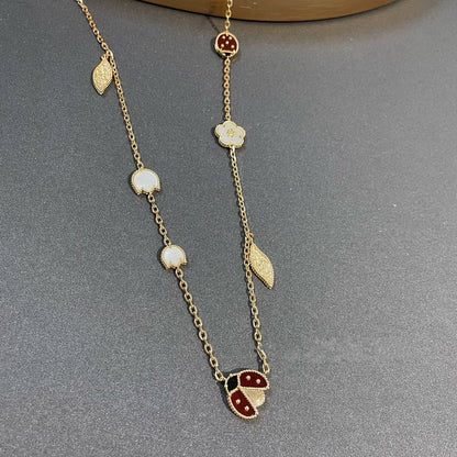 ¡®AuraJewelry¡¯LUCKY SPRING 15 MOTIFS GOLD NECKLACE