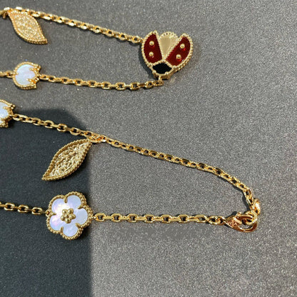 ¡®AuraJewelry¡¯LUCKY SPRING 15 MOTIFS GOLD NECKLACE