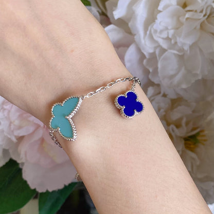 ¡®AuraJewelry¡¯LUCKY SPRING SILVER BRACELET 4 MOTIF