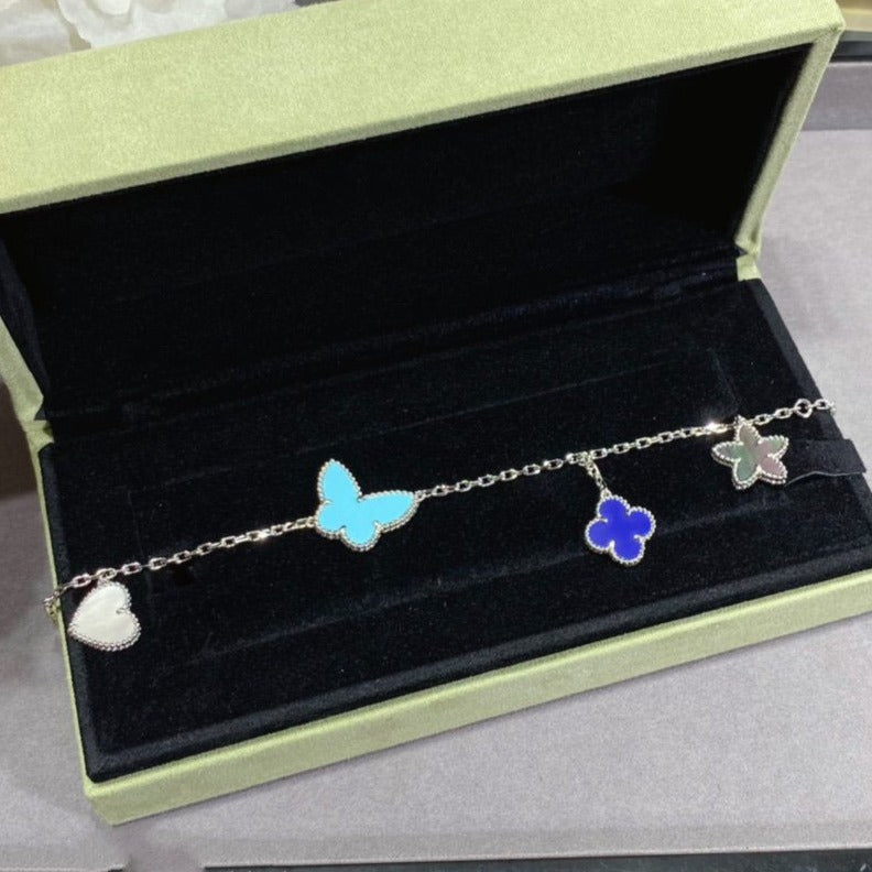 ¡®AuraJewelry¡¯LUCKY SPRING SILVER BRACELET 4 MOTIF