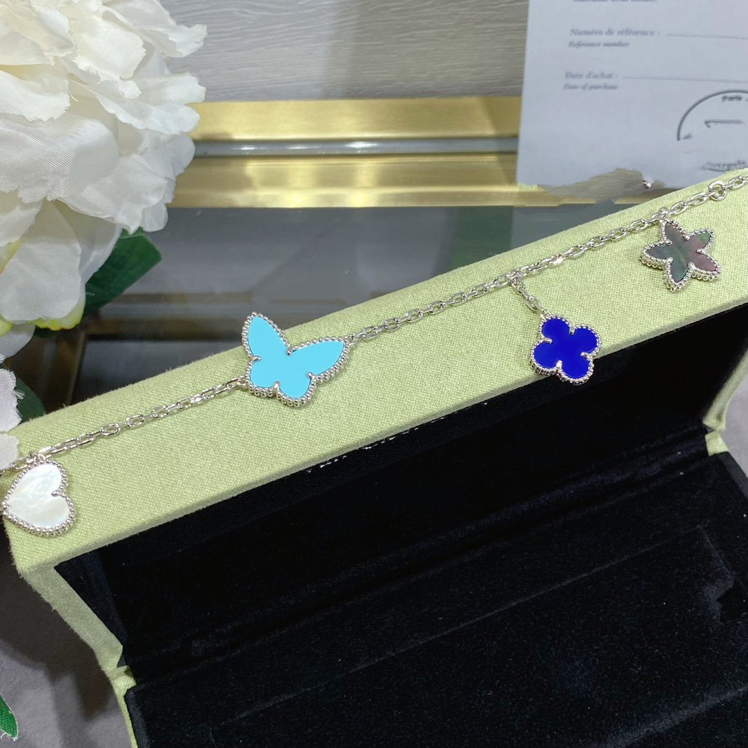 ¡®AuraJewelry¡¯LUCKY SPRING SILVER BRACELET 4 MOTIF