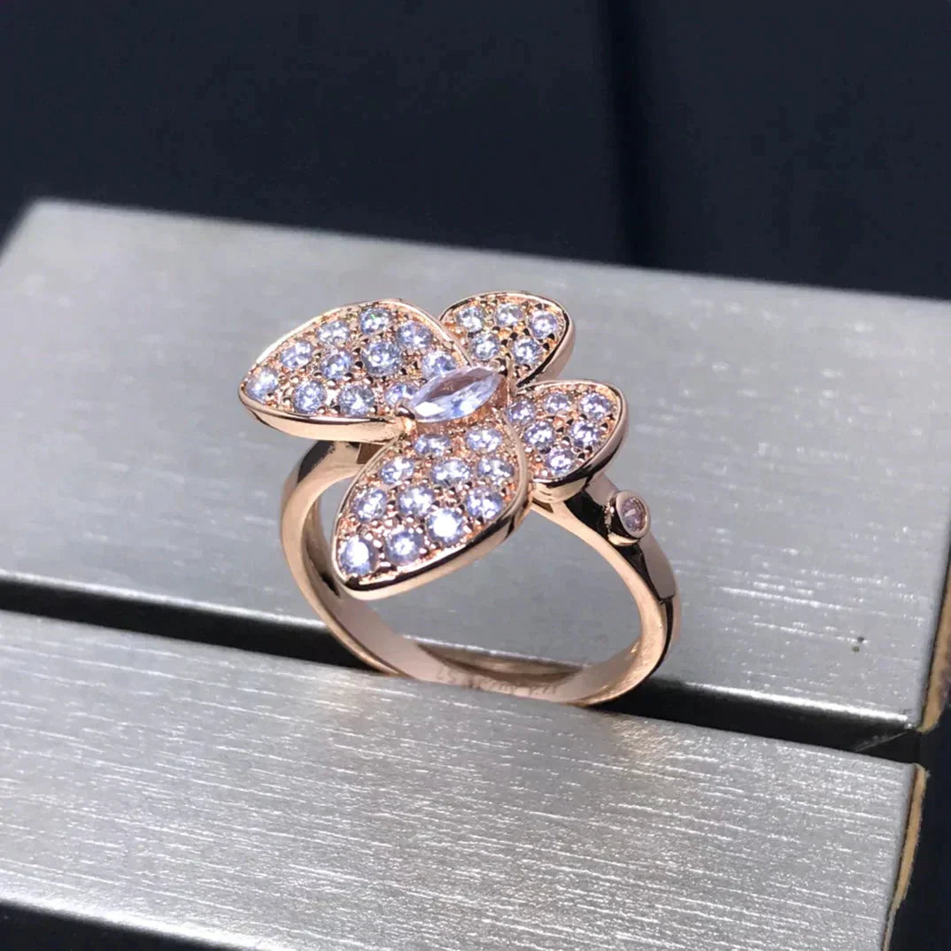 ¡®AuraJewelry¡¯BUTTERFLY PINK GOLD DIAMOND RING