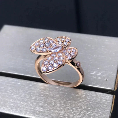¡®AuraJewelry¡¯BUTTERFLY PINK GOLD DIAMOND RING