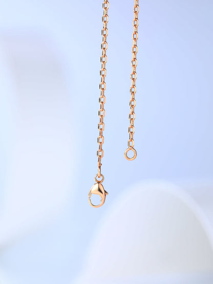 ¡®AuraJewelry¡¯H CAGE PINK GOLD NECKLACE