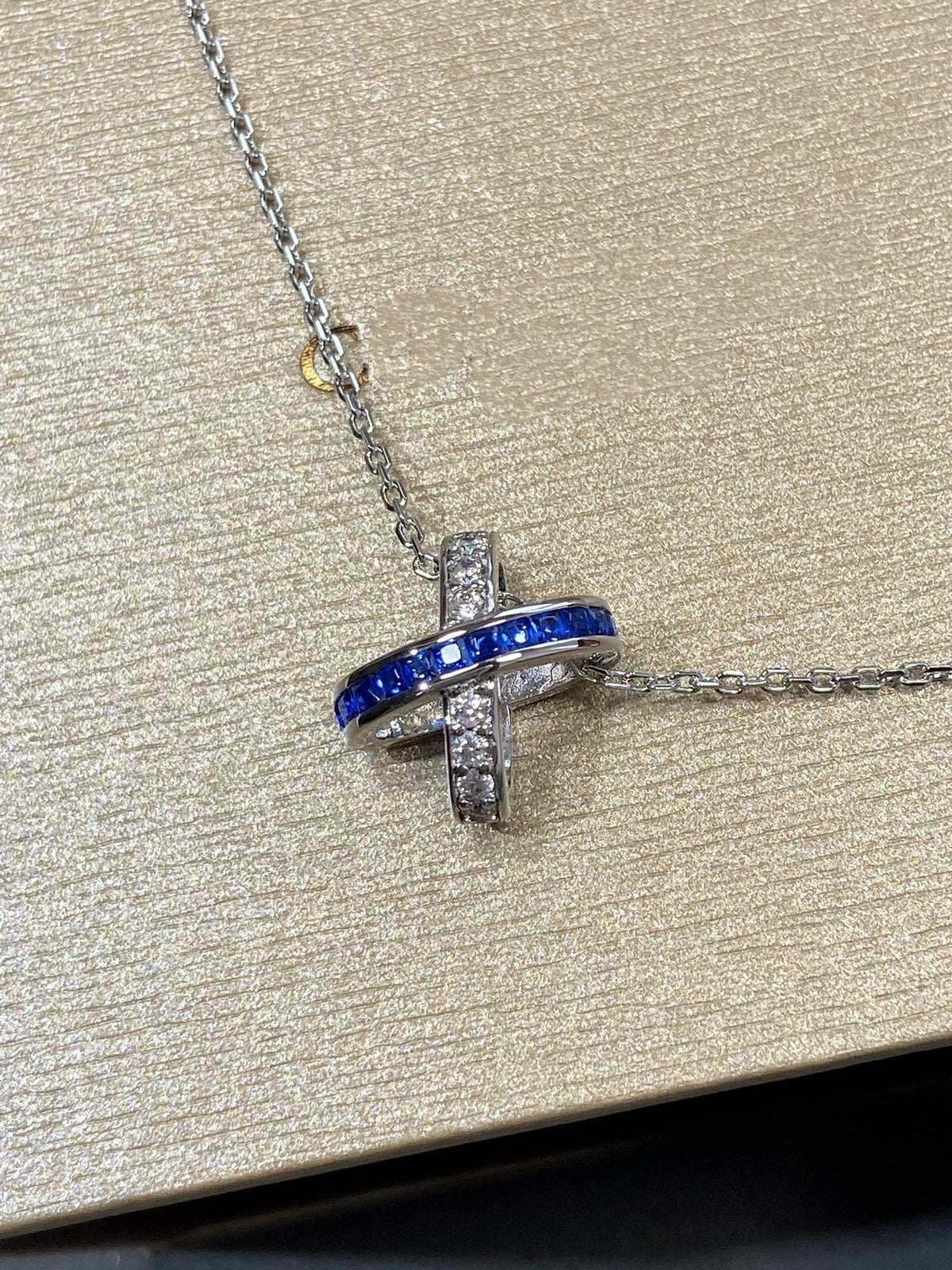 ¡®AuraJewelry¡¯LIENS DIAMOND SILVER NECKLACE