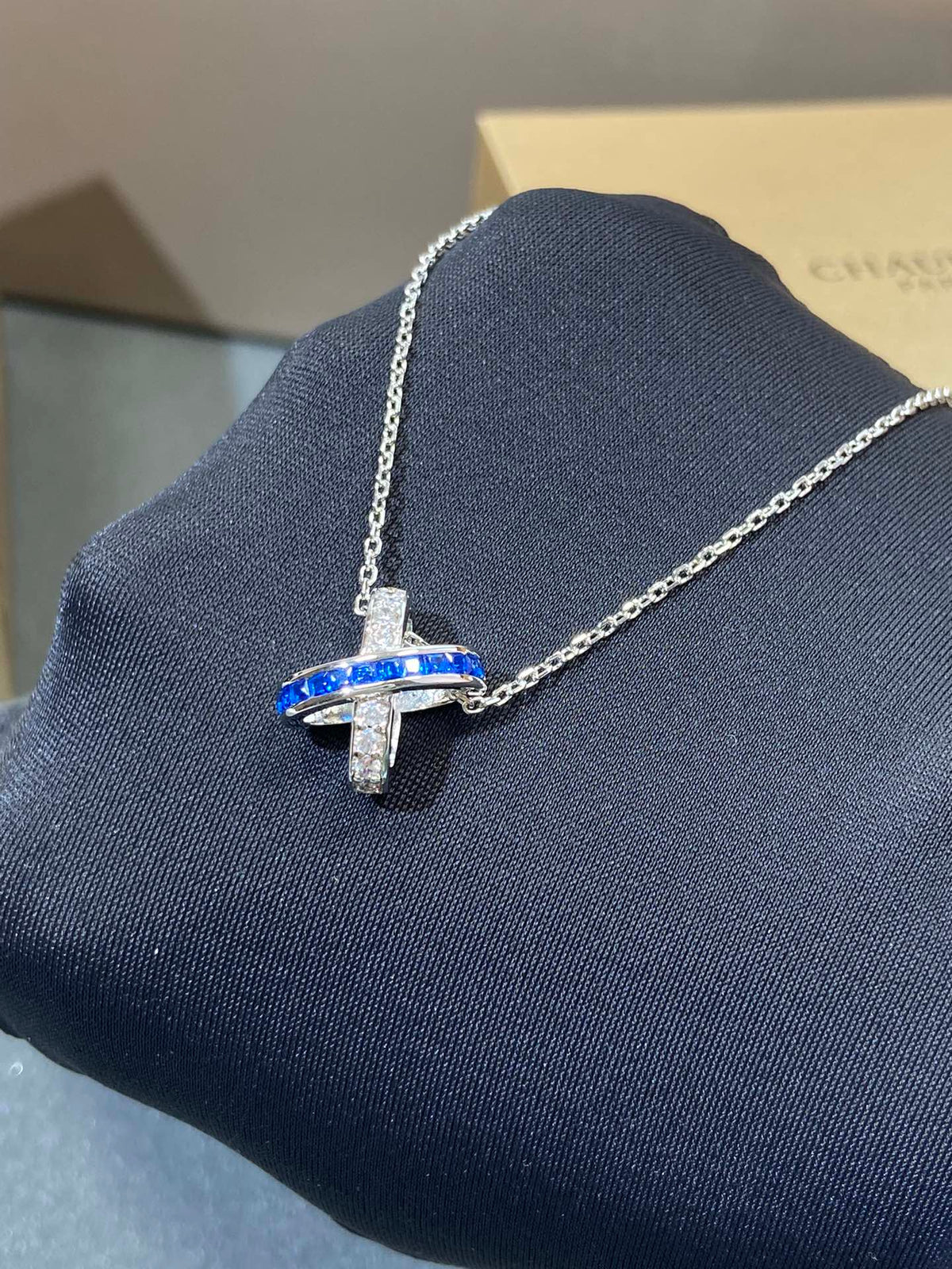 ¡®AuraJewelry¡¯LIENS DIAMOND SILVER NECKLACE