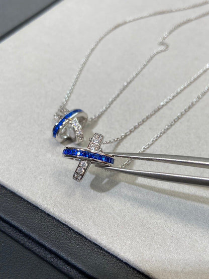 ¡®AuraJewelry¡¯LIENS DIAMOND SILVER NECKLACE