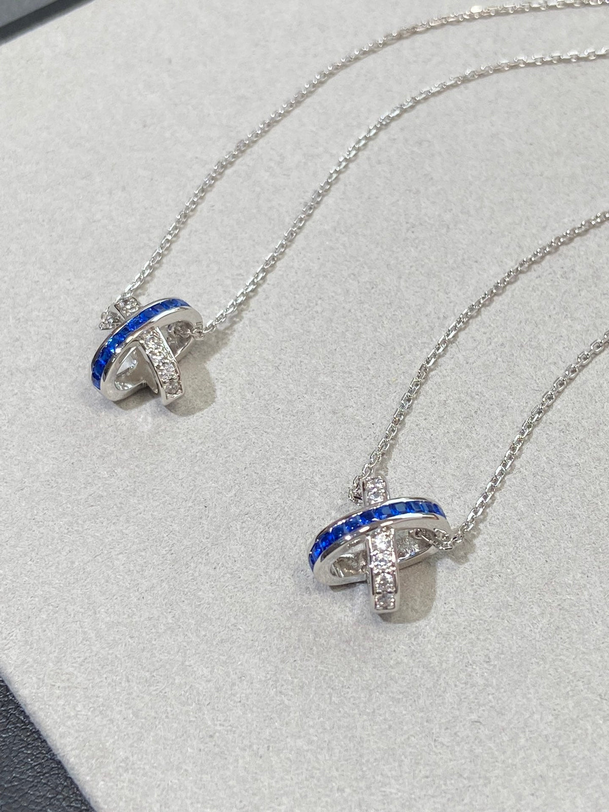 ¡®AuraJewelry¡¯LIENS DIAMOND SILVER NECKLACE