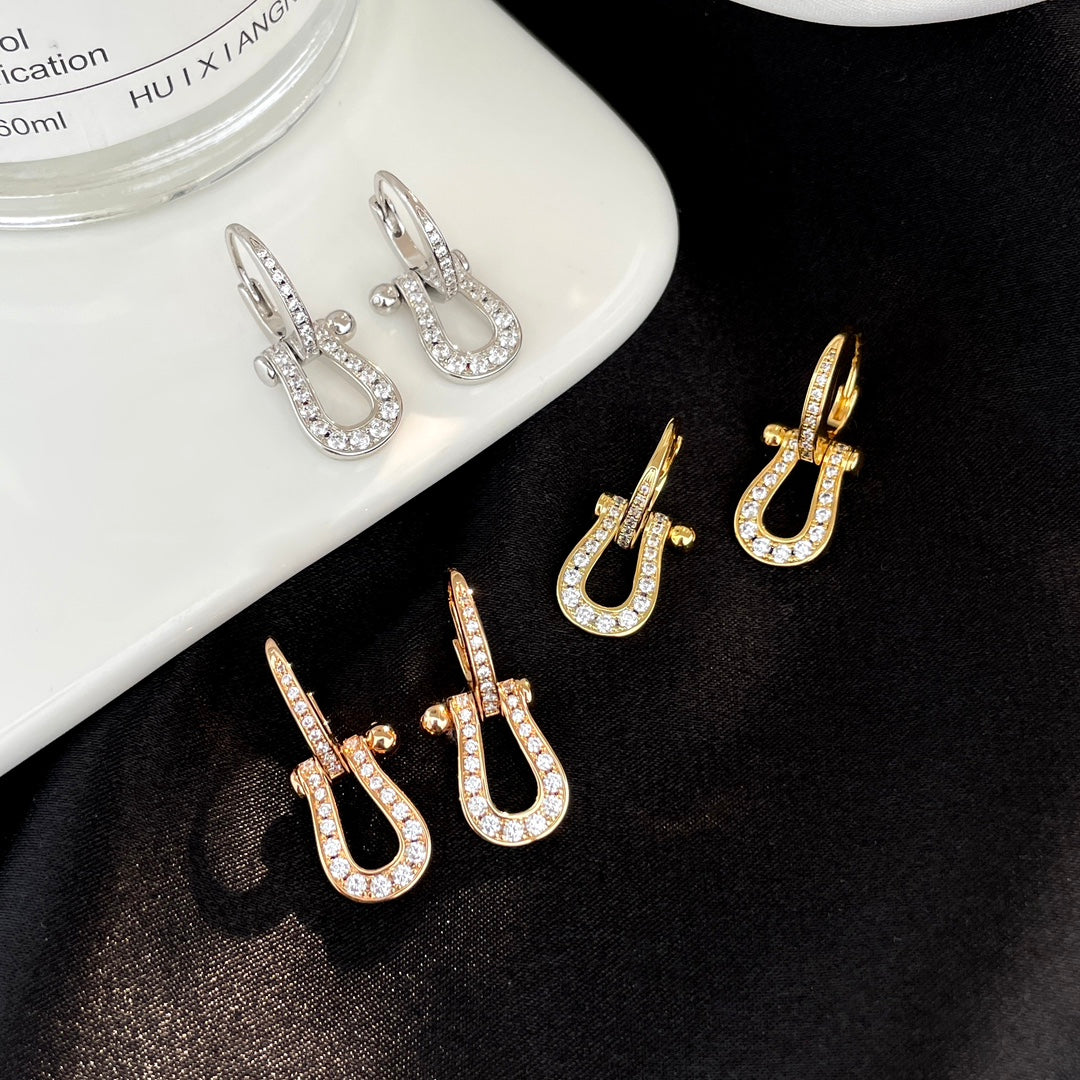 ¡®AuraJewelry¡¯FORCE 10 FULL DIAMOND DROP EARRINGS MEDIUM MODEL