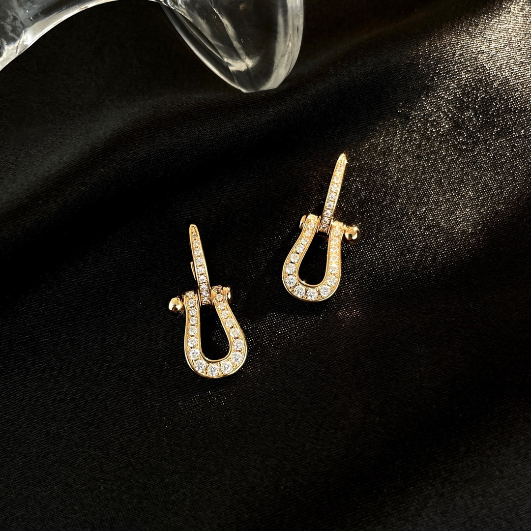 ¡®AuraJewelry¡¯FORCE 10 FULL DIAMOND DROP EARRINGS MEDIUM MODEL