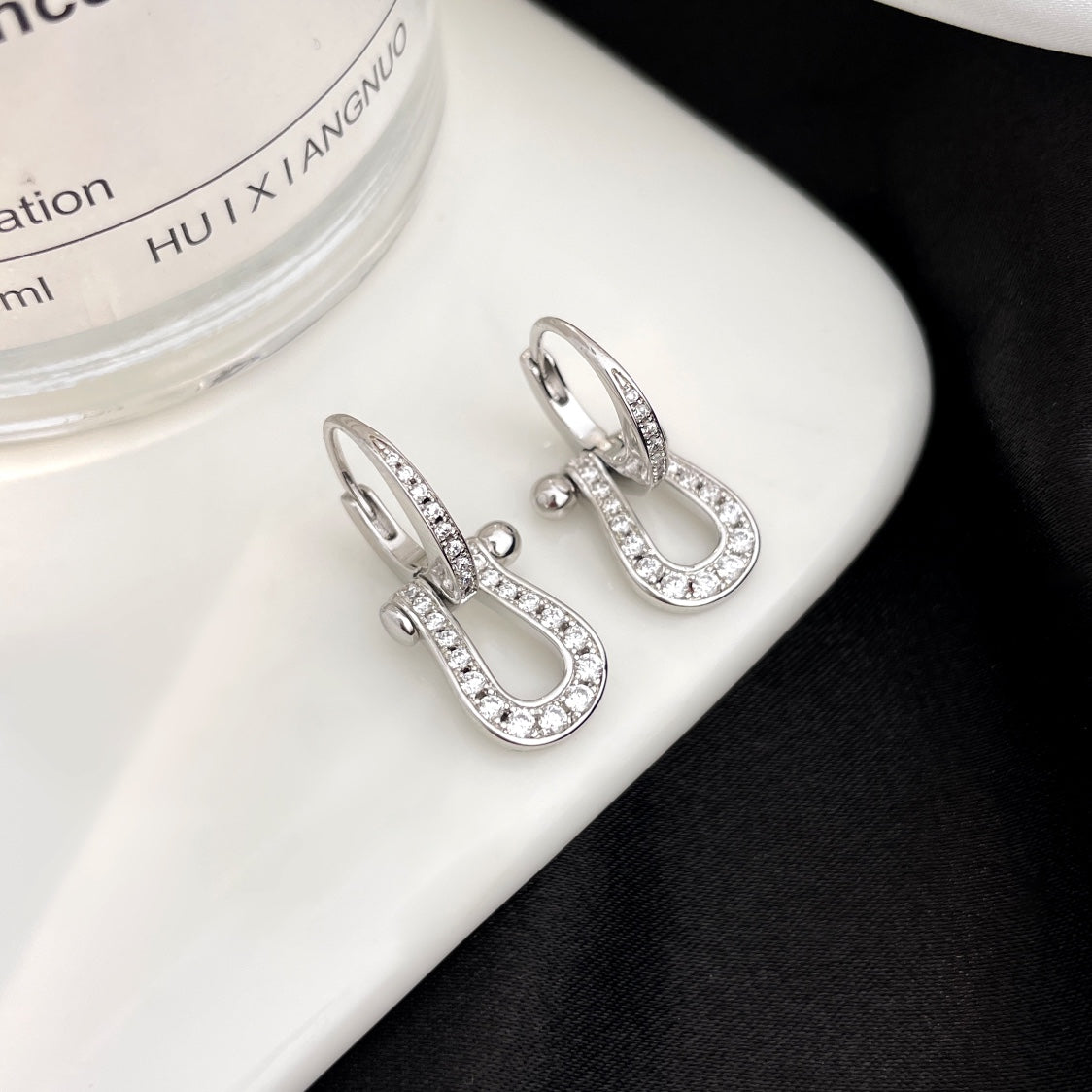 ¡®AuraJewelry¡¯FORCE 10 FULL DIAMOND DROP EARRINGS MEDIUM MODEL