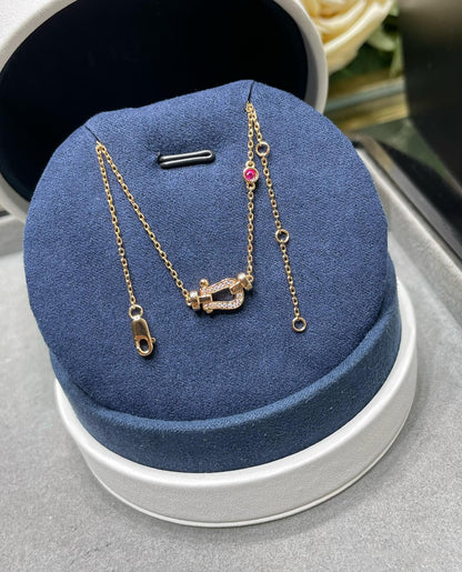 ¡®AuraJewelry¡¯FORCE 10 DIAMOND PINK GOLD NECKLACE