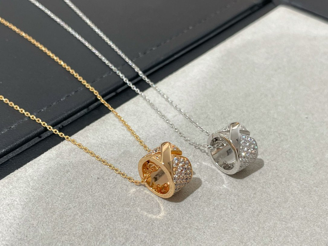 ¡®AuraJewelry¡¯LIENS EVIDENCE DIAMOND PAVED NECKLACE