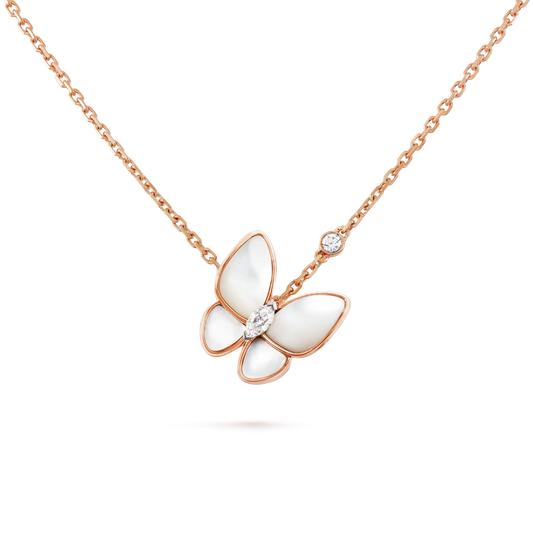 ¡®AuraJewelry¡¯BUTTERFLY MOP DIAMOND NECKLACE