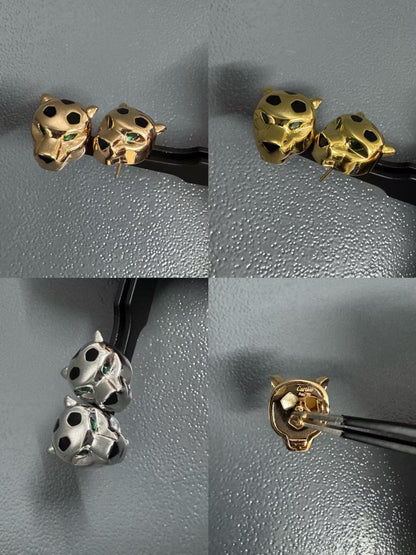 [AuraJewelry] CHRRTAH-PRINT STUD EARRINGS, THREE COLORS