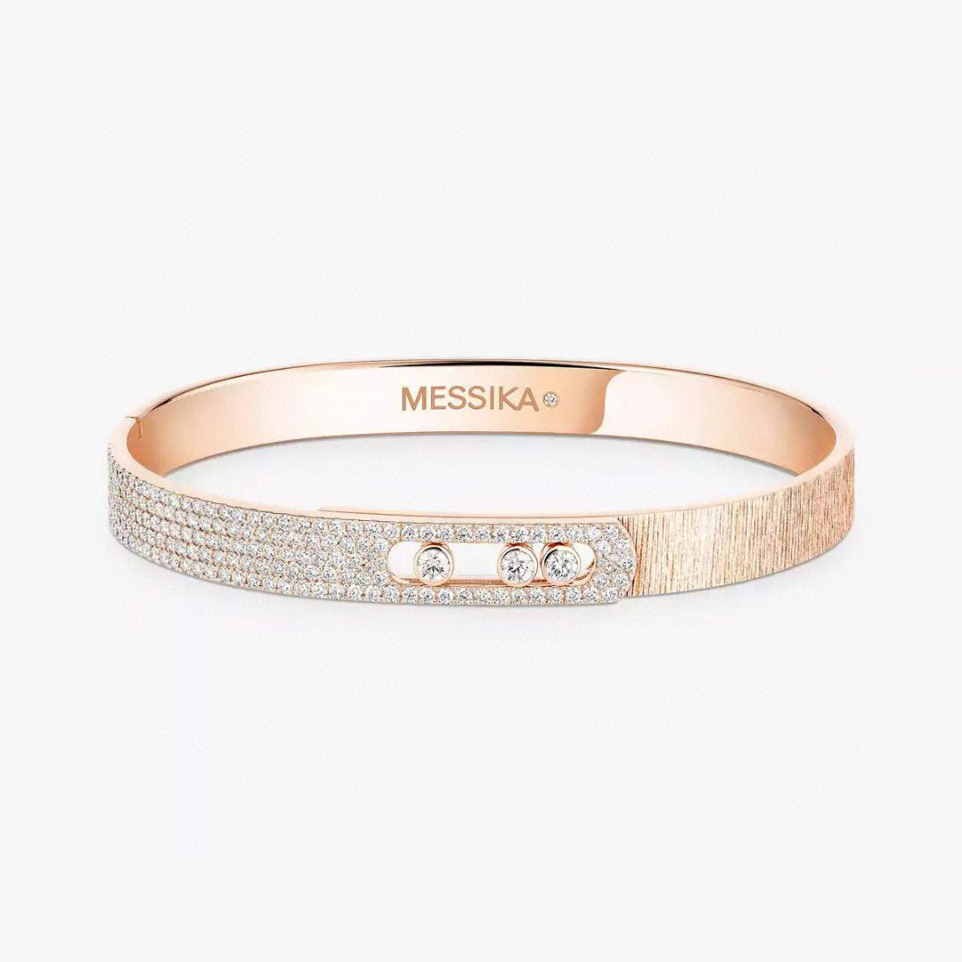 [AuraJewelry] 2026 BRAND-NEW FROSTED BRACELET WITH DIAMONDS THREE COLORS