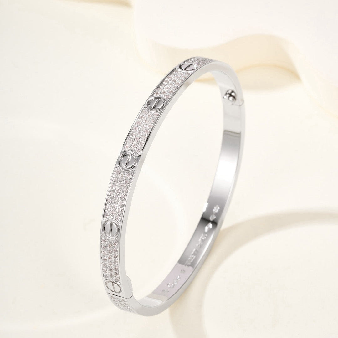 ¡®AuraJewelry¡¯LOVE BRACELET 4.8MM DIAMOND-PAVED