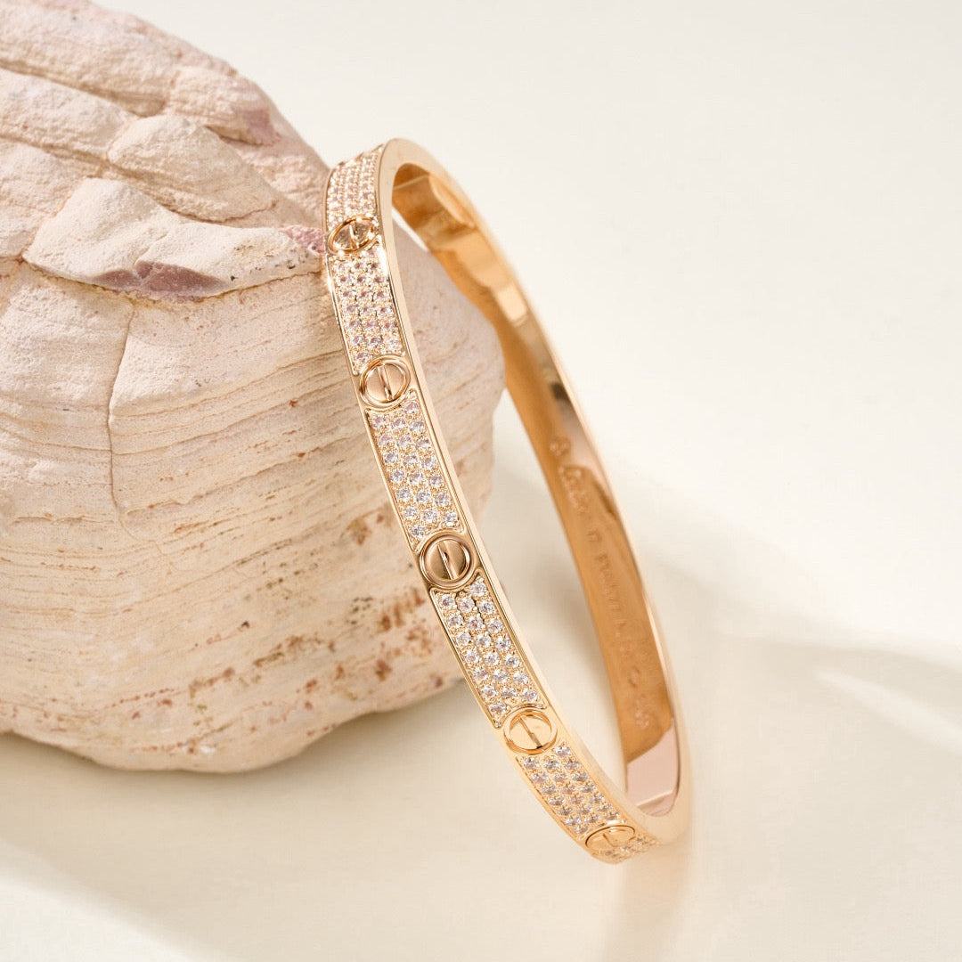 ¡®AuraJewelry¡¯LOVE BRACELET 4.8MM DIAMOND-PAVED
