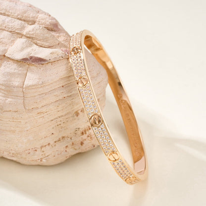¡®AuraJewelry¡¯LOVE BRACELET 4.8MM DIAMOND-PAVED