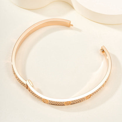 ¡®AuraJewelry¡¯LOVE BRACELET 4.8MM DIAMOND-PAVED