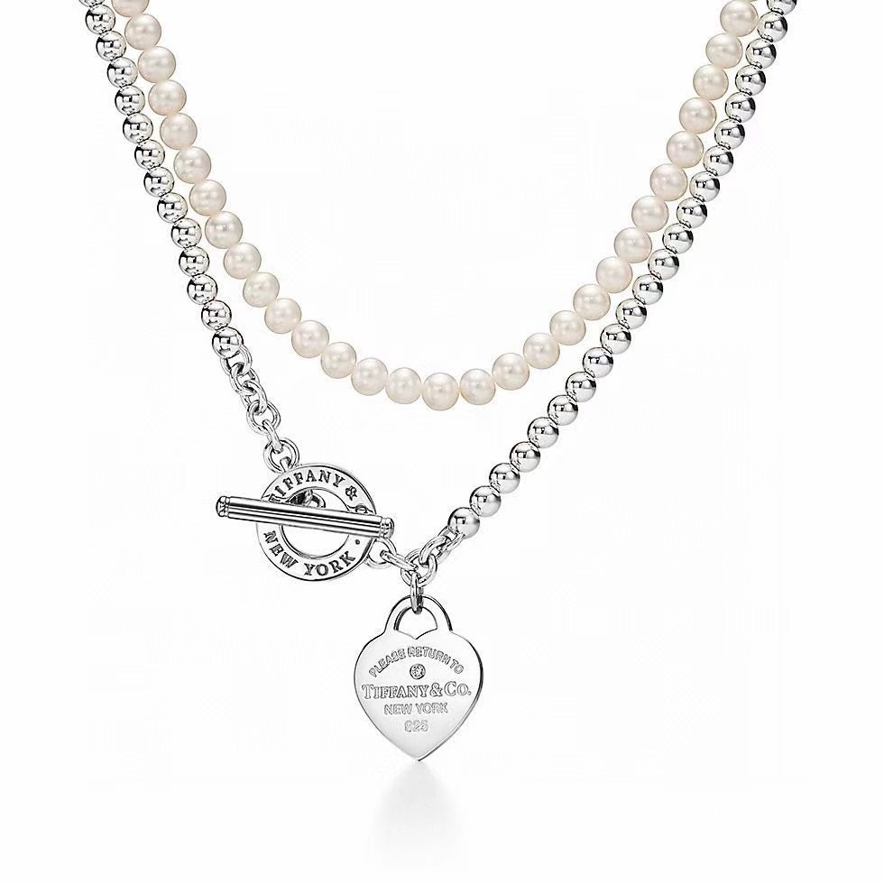 [AuraJewelry] Double-clasp Pearl Necklace、Bracelet