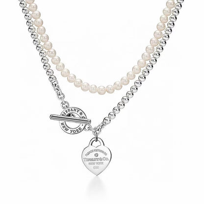 [AuraJewelry] Double-clasp Pearl Necklace、Bracelet