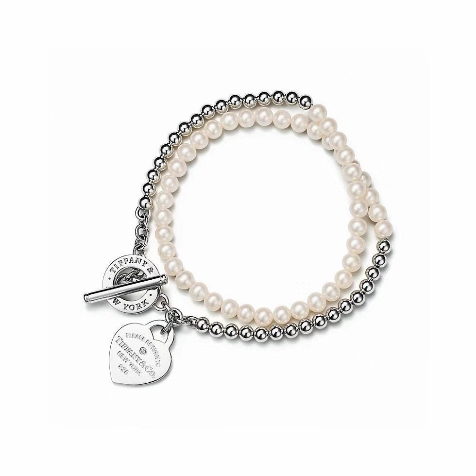 [AuraJewelry] Double-clasp Pearl Necklace、Bracelet