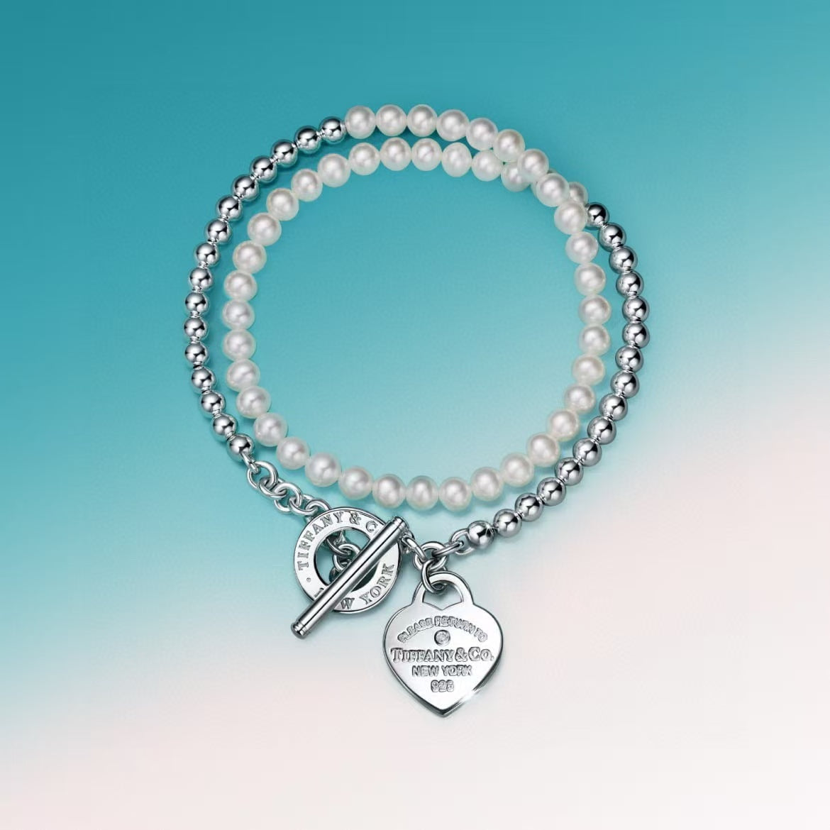 [AuraJewelry] Double-clasp Pearl Necklace、Bracelet