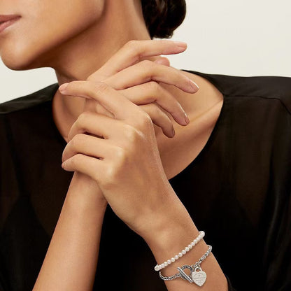 [AuraJewelry] Double-clasp Pearl Necklace、Bracelet