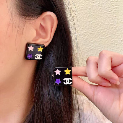 [AuraJewelry]Square Stud Earrings