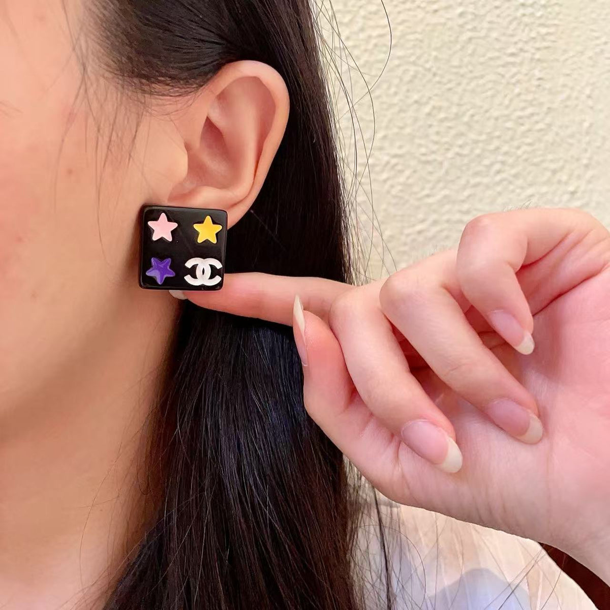 [AuraJewelry]Square Stud Earrings