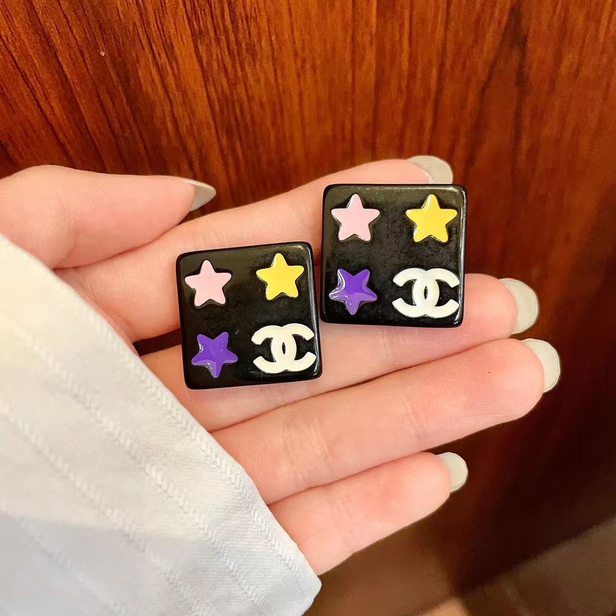 [AuraJewelry]Square Stud Earrings