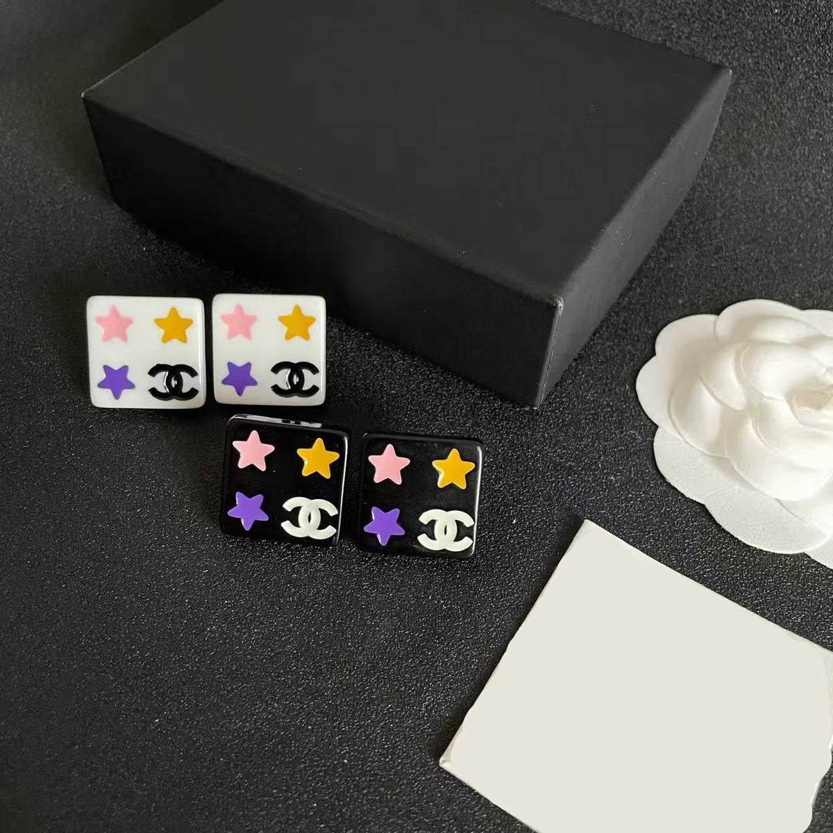 [AuraJewelry]Square Stud Earrings