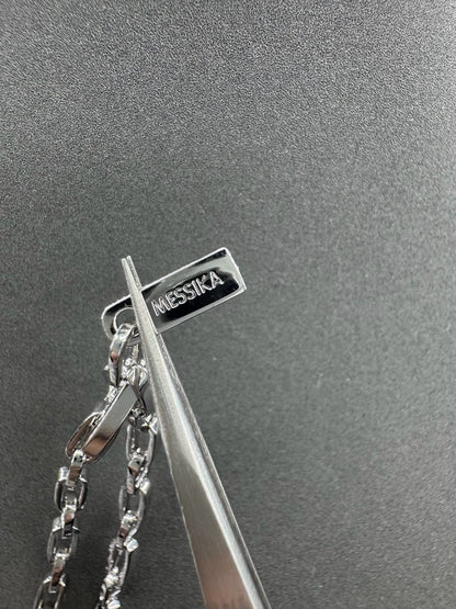 [AuraJewelry] Move Link Pave Diamond Chain Necklace