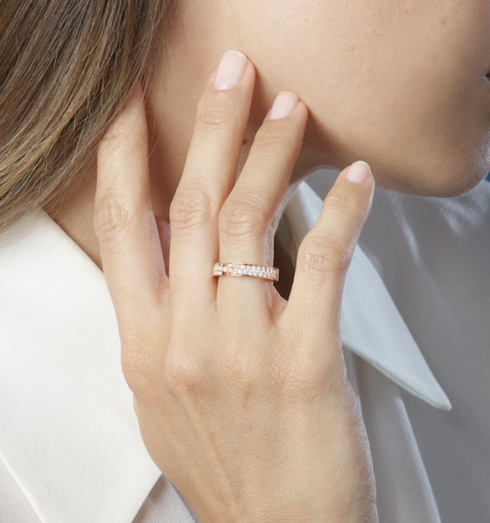 ¡®AuraJewelry¡¯ALLIANCE LIENS VIDENCE PAVED DIAMOND 4MM RING