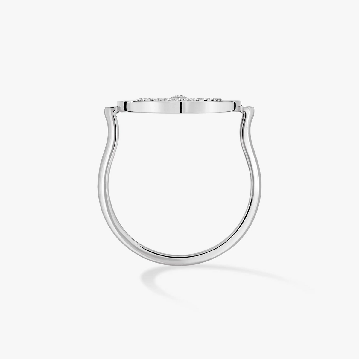 [AuraJewelry]LUCKY MOVE PAVED SILVER DIAMOND RING