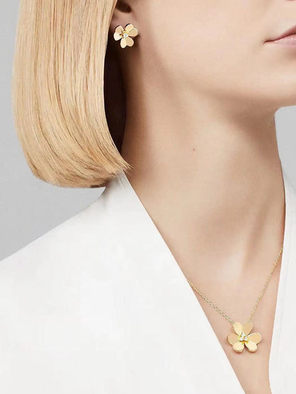 [AuraJewelry]FRIVOLE GOLD FLOWER NECKLACE2