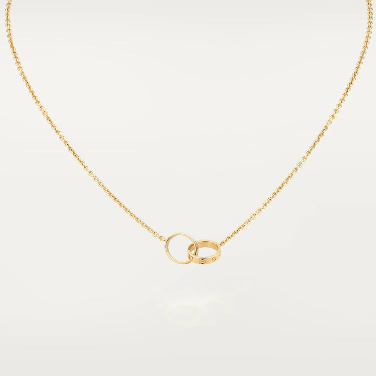 ¡®AuraJewelry¡¯LOVE NECKLACE DOUBLE RING GOLD