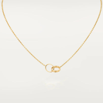 ¡®AuraJewelry¡¯LOVE NECKLACE DOUBLE RING GOLD
