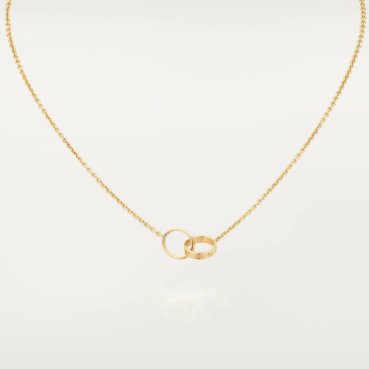¡®AuraJewelry¡¯LOVE NECKLACE DOUBLE RING GOLD