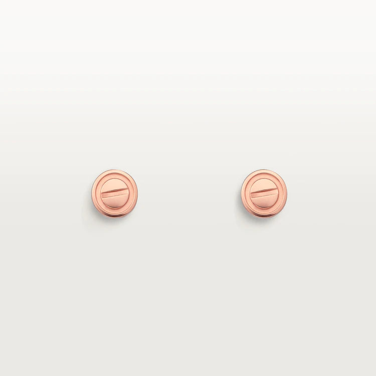 ¡®AuraJewelry¡¯LOVE EARRINGS PINK GOLD 10MM