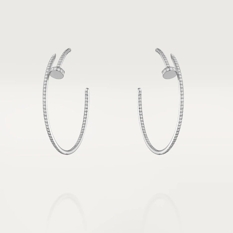 ¡®AuraJewelry¡¯JUSTE EARRINGS FULL DIAMONDS 1.8MM