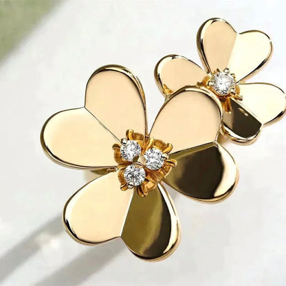 ¡®AuraJewelry¡¯CLOVER COMOS GOLD DIAMOND RING