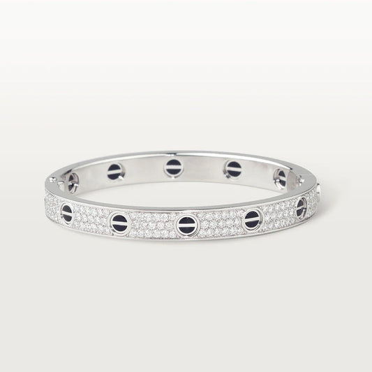 ¡®AuraJewelry¡¯LOVE BRACELET 6.1MM DIAMOND-PAVED CERAMIC