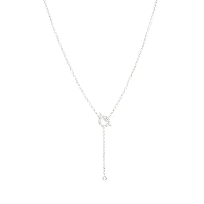 ¡®AuraJewelry¡¯FINESSE SILVER DIAMOND NECKLACE