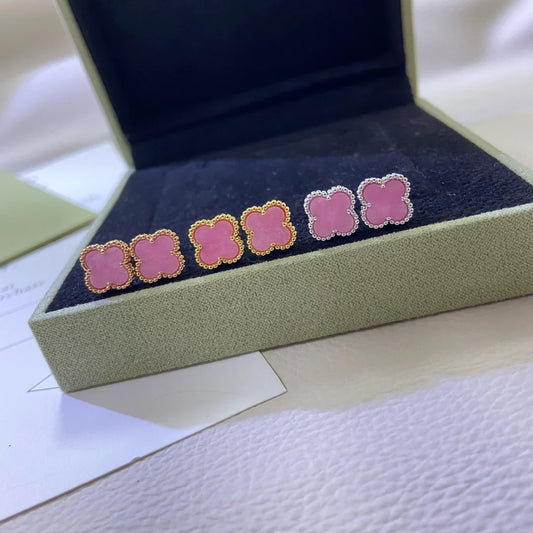 [AuraJewelry]2025 NEW PINK MOTHER-OF-PEARL STUD EARRINGS