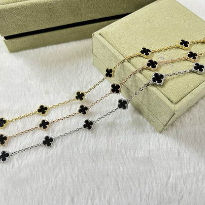 [¡®AuraJewelry¡¯]CLOVER 6 MOTIF  ONYXS BRACELET