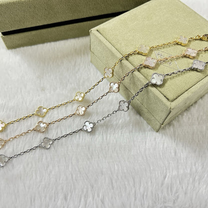 [¡®AuraJewelry¡¯]CLOVER 6 MOTIF WHITE MOP BRACELET